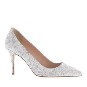 🌼 J Crew Elsie Crackled Leather Shoes Pumps Heels